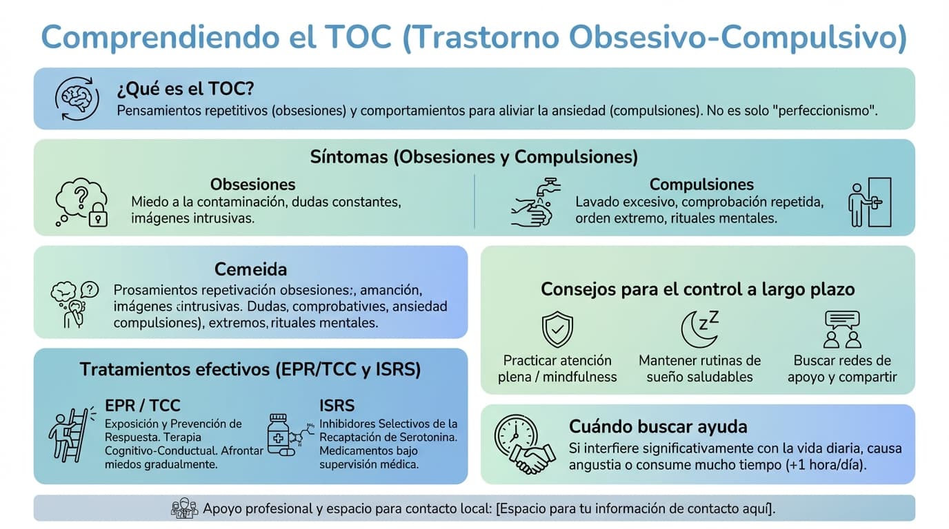 Infografía: ¿El TOC se cura o se controla a largo plazo?