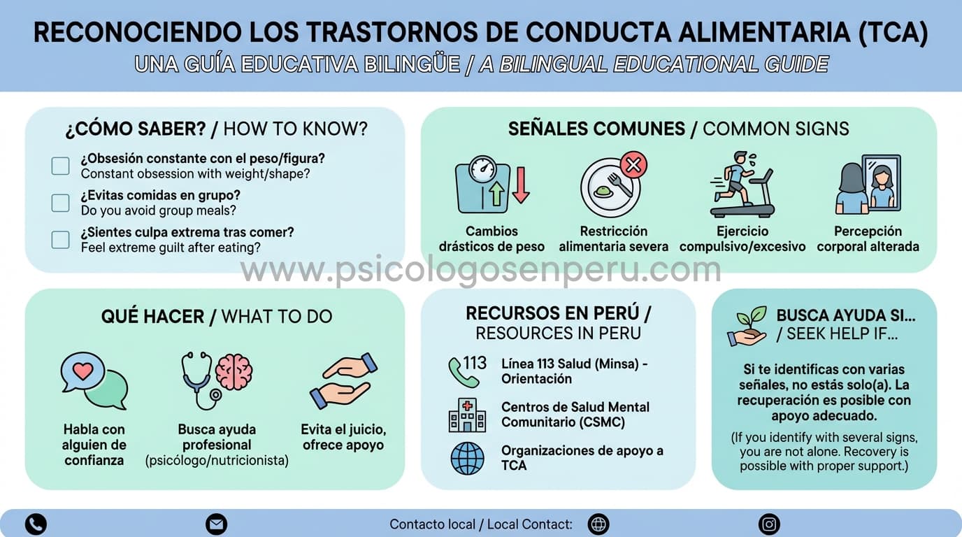 Infografía: ¿Cómo saber si tengo un trastorno alimenticio?