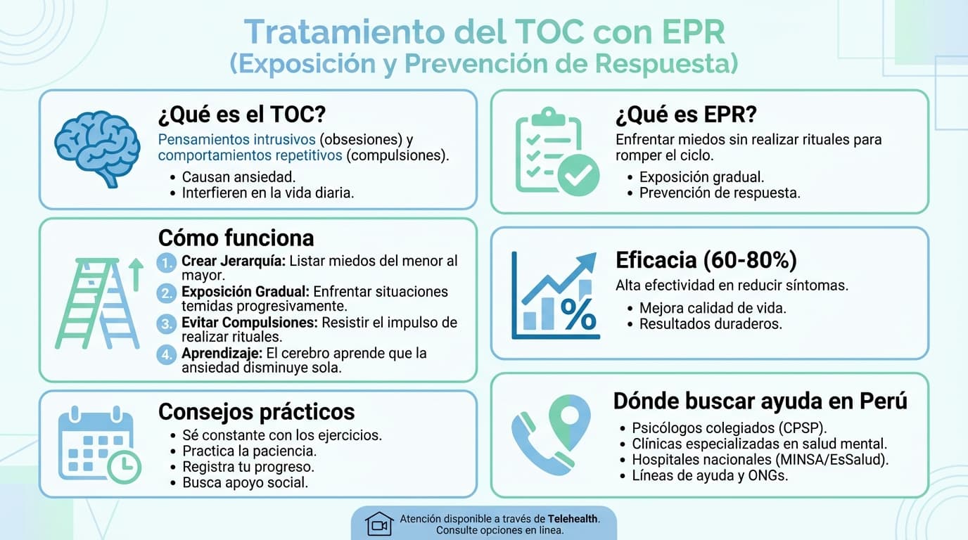 Infografía: ¿Cómo se trata el TOC y qué tan efectiva es la terapia EPR?