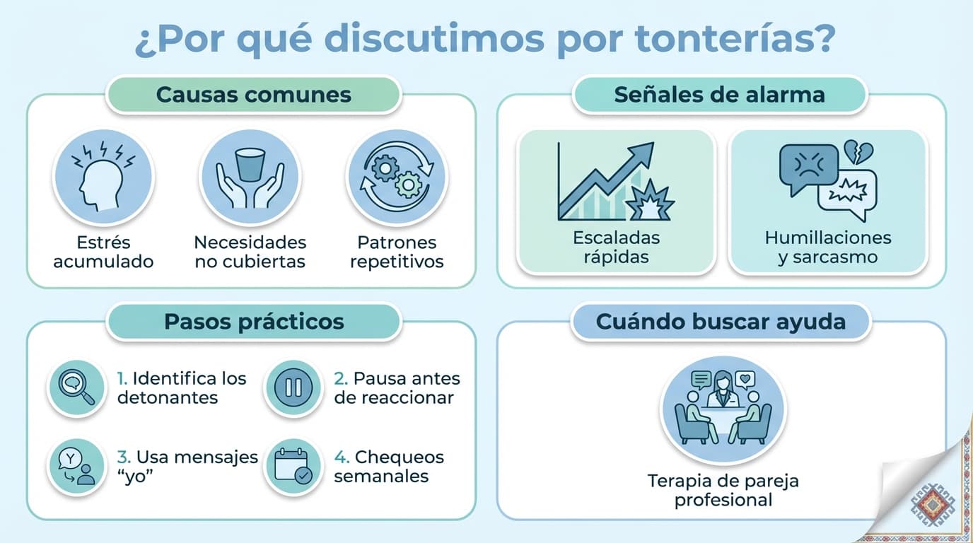 Infografía: ¿Por qué discutimos con mi pareja por tonterías todo el tiempo?