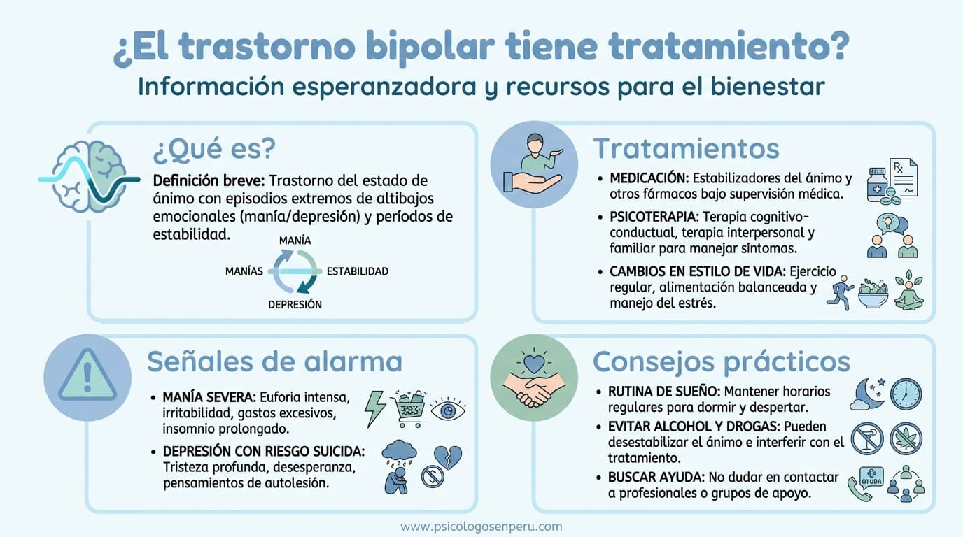 Infografía: ¿El trastorno bipolar tiene tratamiento?