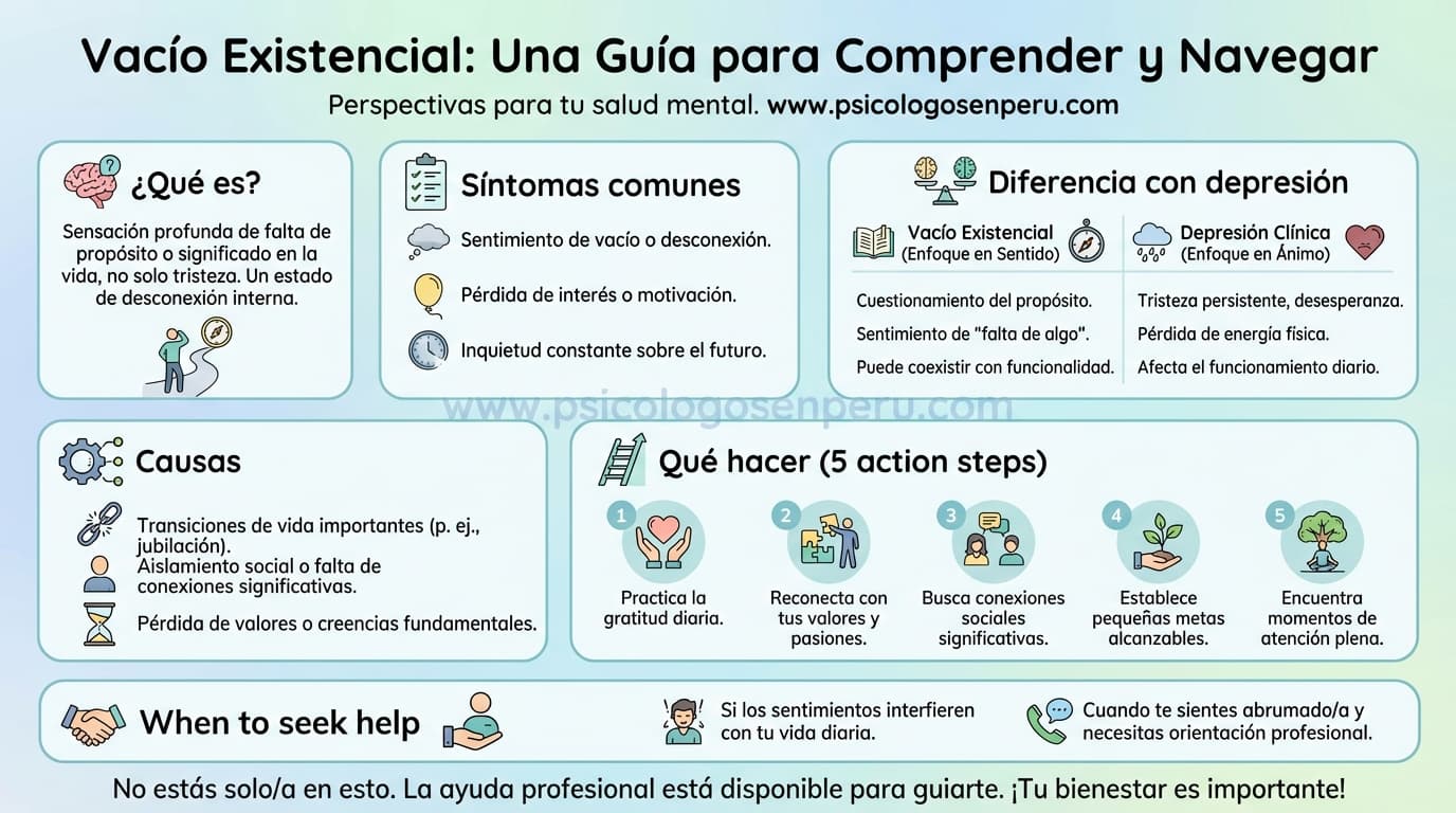 Infografía: ¿Qué es el vacío existencial y por qué me siento así?