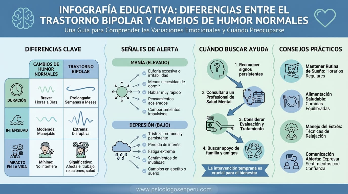 Infografía: ¿Bipolaridad o solo cambios de humor?