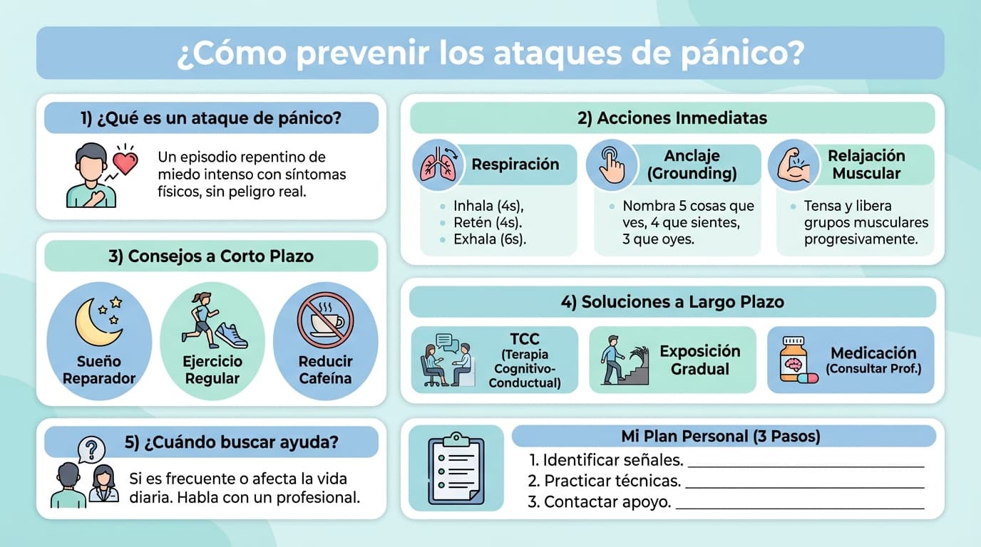 Infografía: ¿Se pueden prevenir los ataques de pánico?