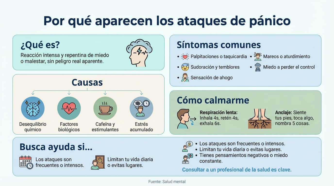 Infografía: ¿Por qué me dan ataques de pánico “de la nada”?