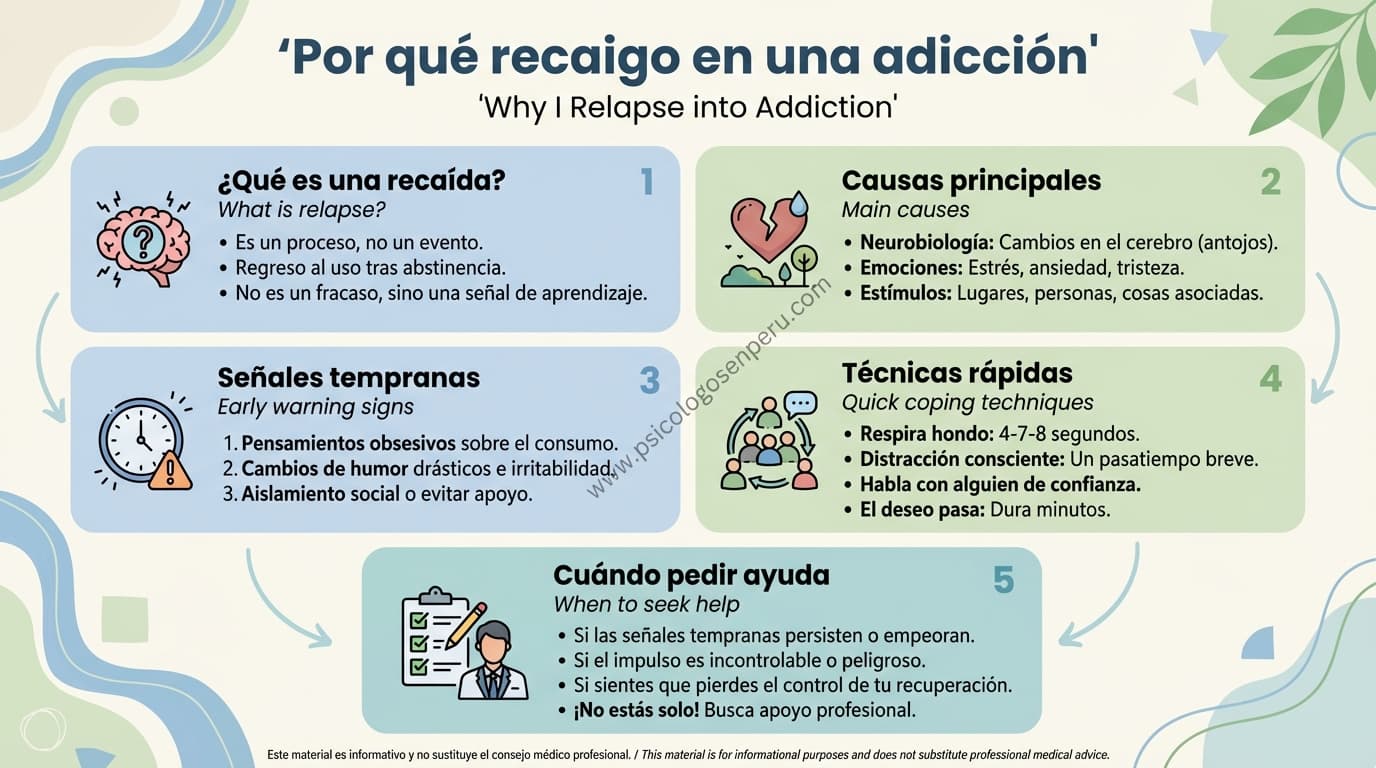 Infografía: ¿Por qué recaigo en una adicción aunque prometo dejarlo?