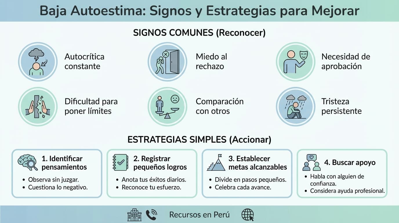 Infografía: ¿Cómo saber si tengo baja autoestima?